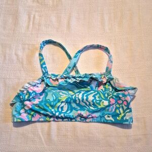 Lilly Pulitzer girls size 14 bikini top only, VGUC